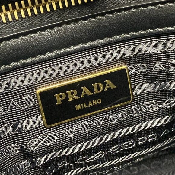 PRADA - Gray Black Saffiano Leather Tote Bag 760-042825 - Picture 13 of 14